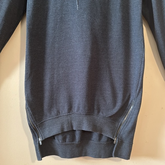 2/$18 Mossimo Grey Long Hoodie Sweater Dress Tunic Size XS - Picture 9 of 16